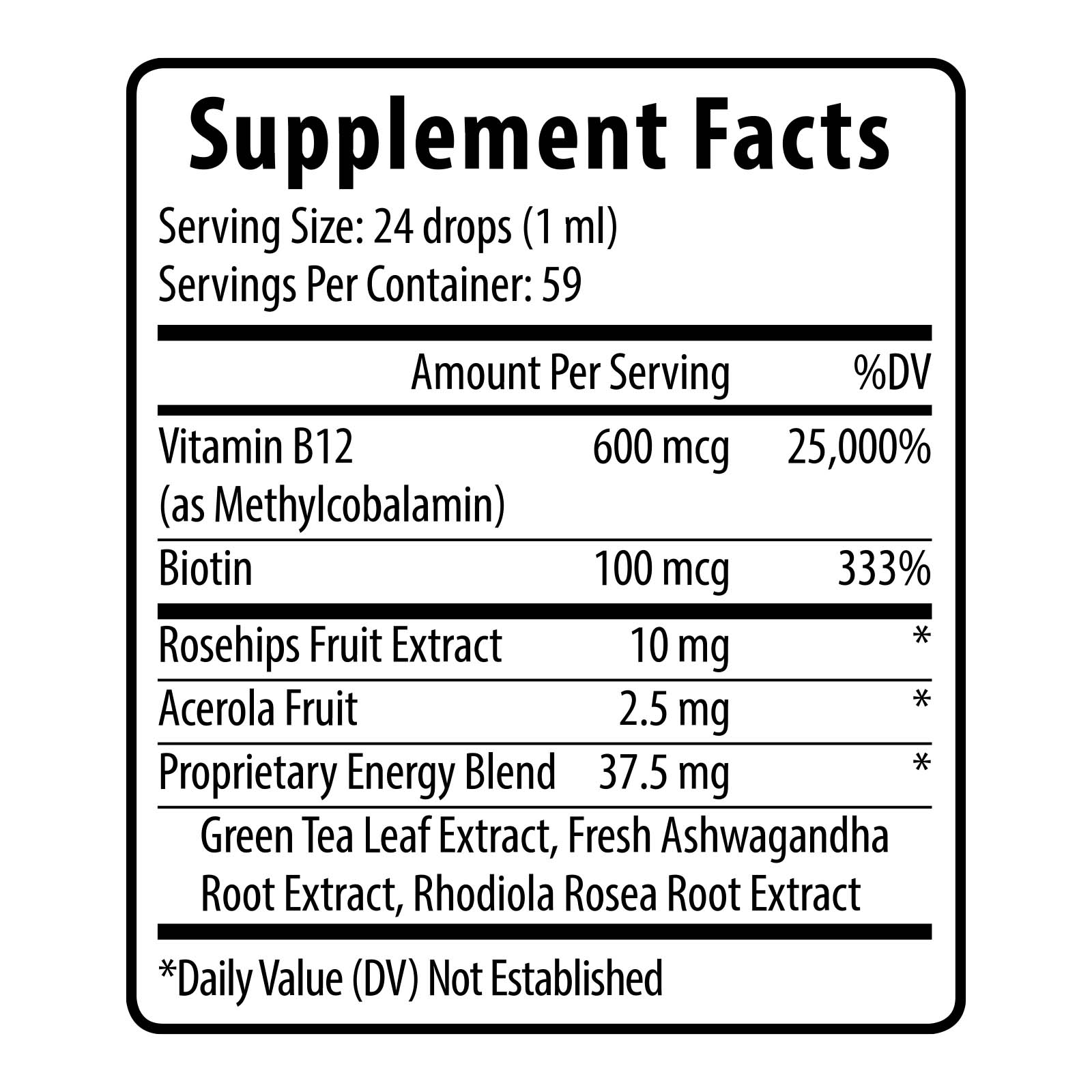Slenderiix and Xceler8 supplement facts