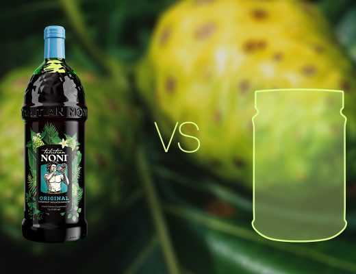 Tahitian Noni Original bottle versus phony noni products